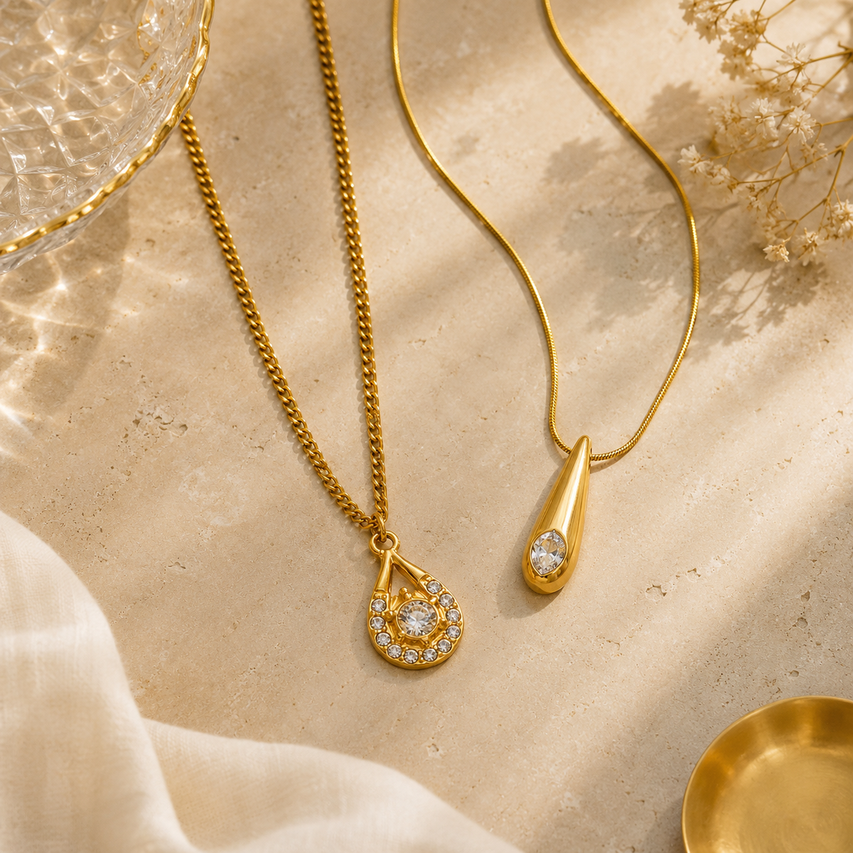 Elysia Necklace & Dewdrop