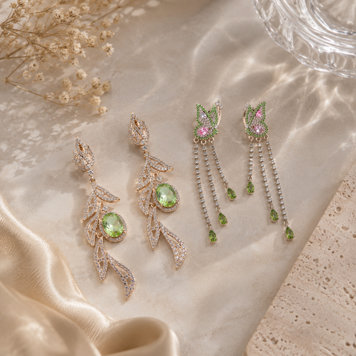 Butterfly Trail Earrings & Laurel Earrings 2