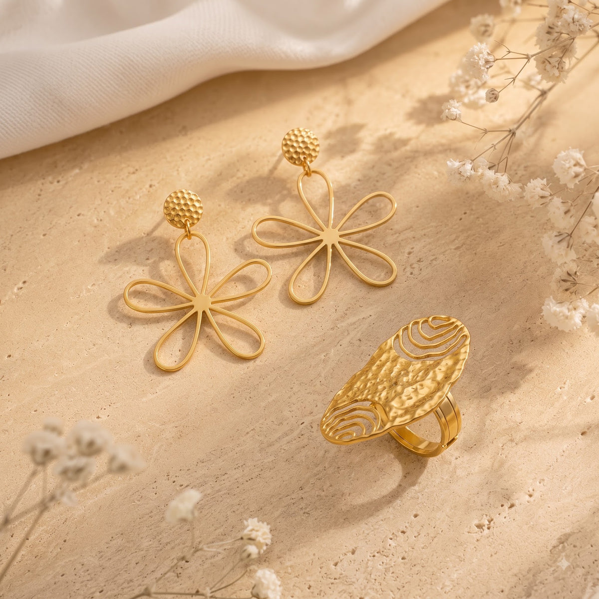 Primrose Earring & Drift Ring