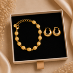 Rosette Bracelet & Sovereign Earrings 2