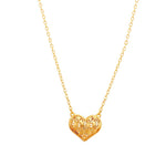 Heart of Gold Necklace & Gold Weave Earrings 3