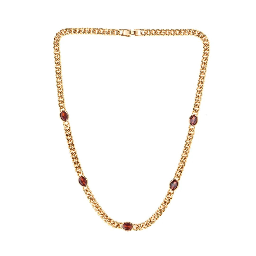 Loopwork Ring & Bordeaux Necklace 2