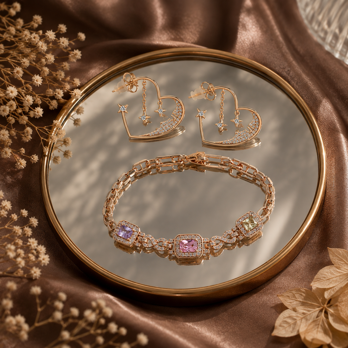 Starlight Earrings & Pastelle Bracelet 2