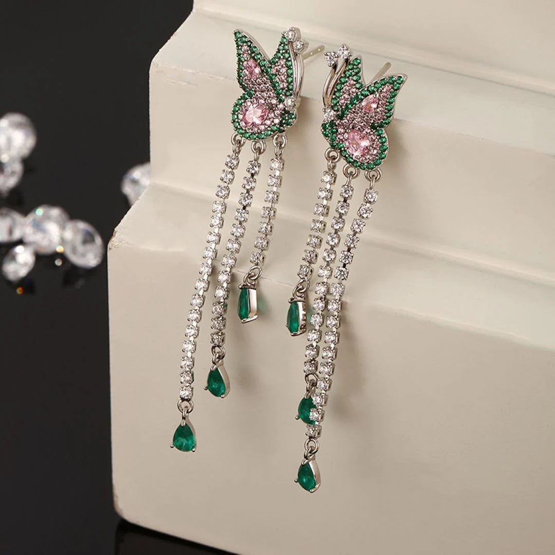 Butterfly Trail Earrings & Laurel Earrings 3