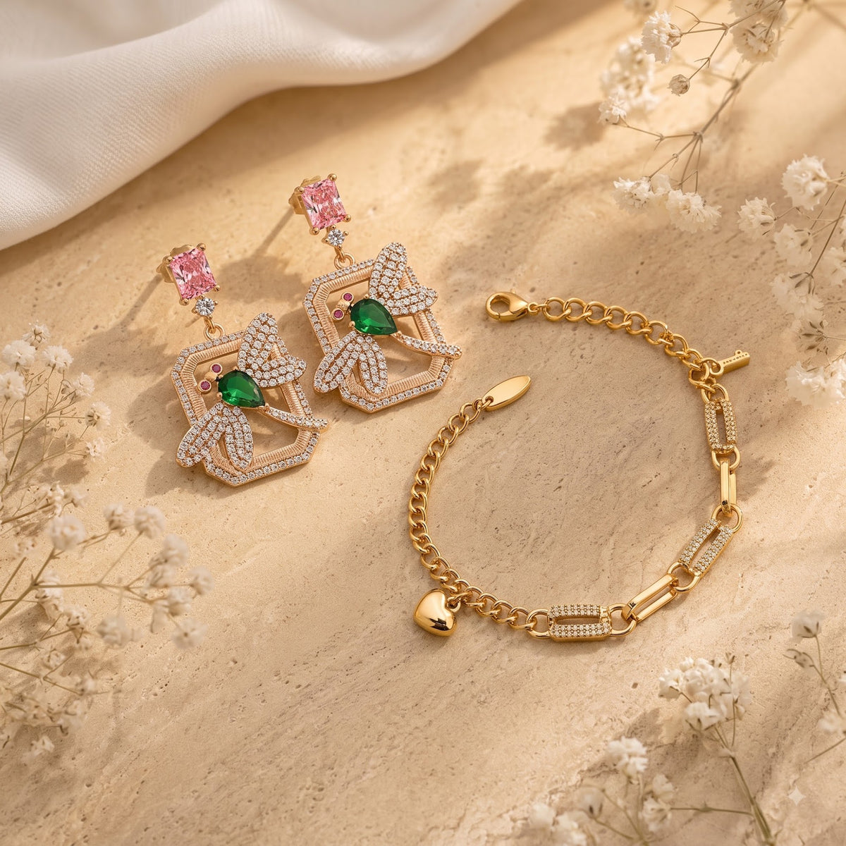 Cherish Bracelet & Enchanted Earrings