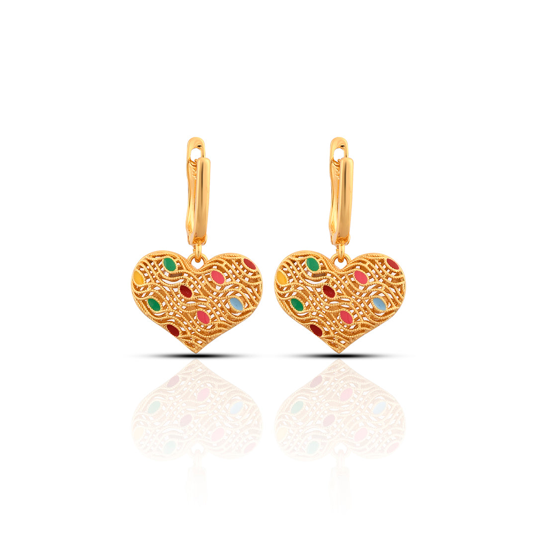 Mosaic Heart Earrings