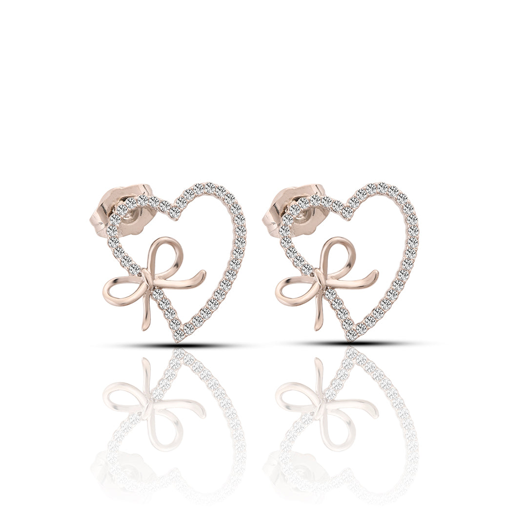 Bowtique Heart Earrings