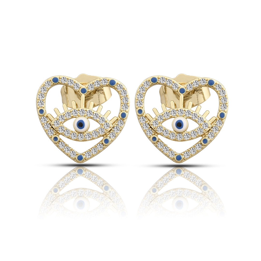 Eyeconic Heart Earrings
