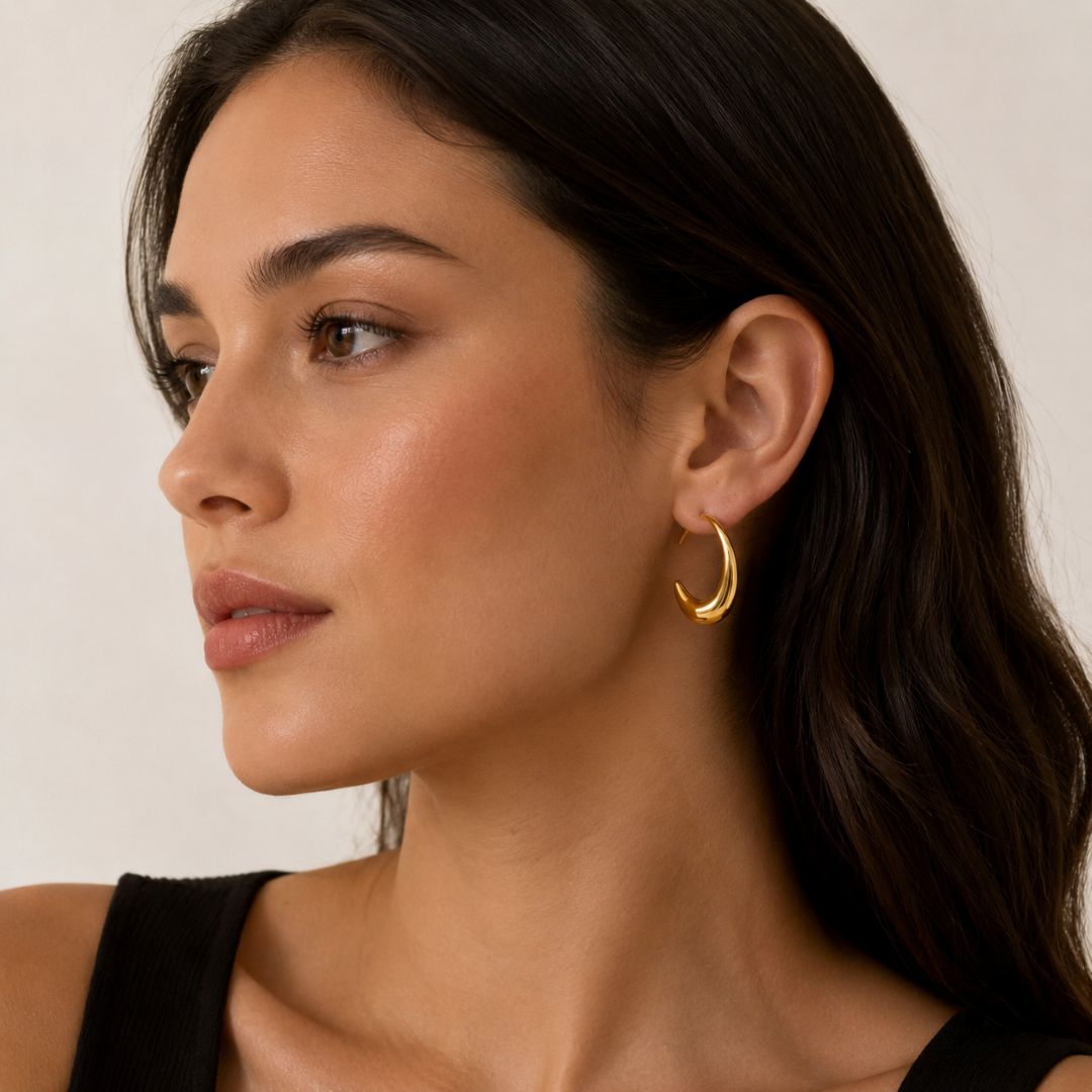 Gold Hoop Earrings