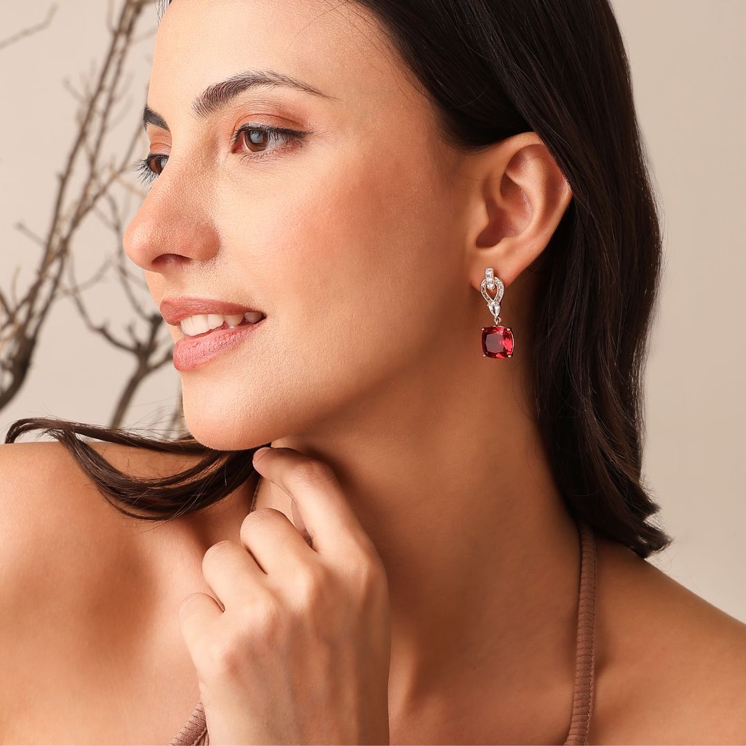 Carmine Earrings