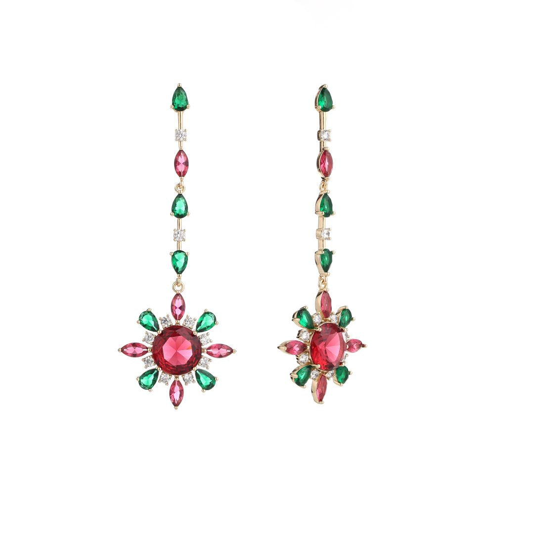 Scarlet Bloom Earrings