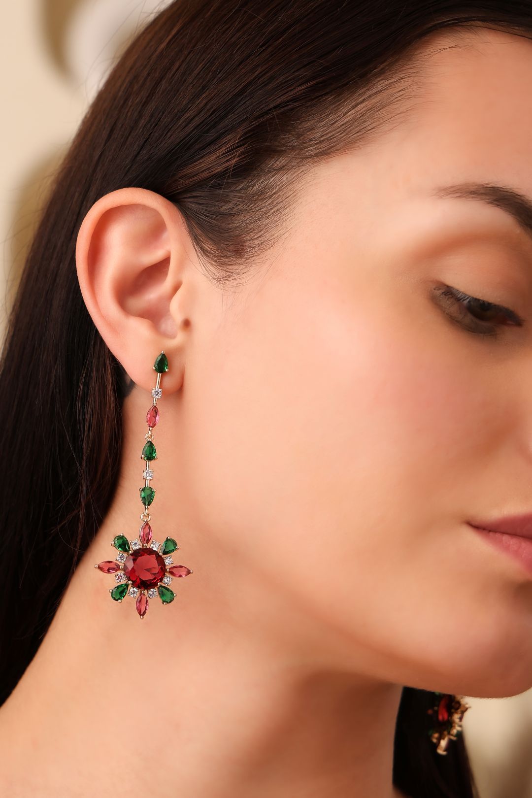 Scarlet Bloom Earrings